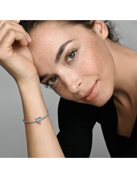 PANDORA | To-tonet åben Mor-og-Hjerte charm PANDORA | To-tonet åben Mor-og-Hjerte charm