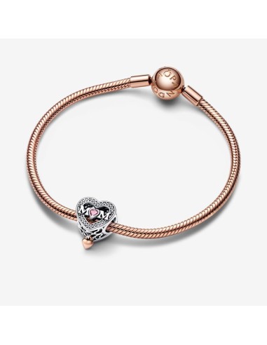 PANDORA | To-tonet åben Mor-og-Hjerte charm