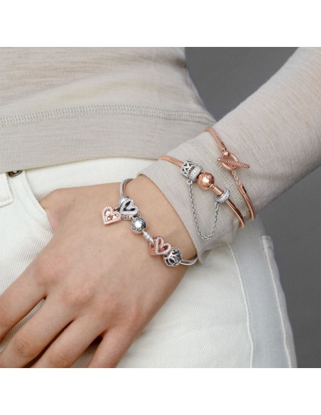 PANDORA | Funklende Frihåndshjerte Charm PANDORA | Funklende Frihåndshjerte Charm