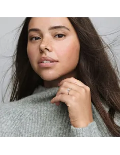 PANDORA | Klart Hjerte Solitairering 2