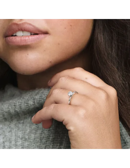 PANDORA | Klart Hjerte Solitairering PANDORA | Klart Hjerte Solitairering