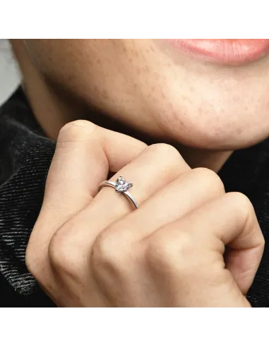 PANDORA | Funklende Hjerte Solitairering