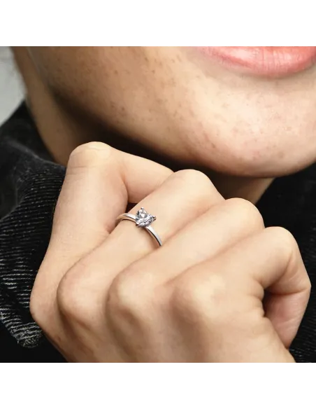 PANDORA | Funklende Hjerte Solitairering PANDORA | Funklende Hjerte Solitairering