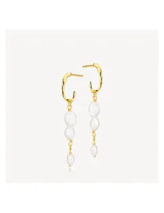 Izabell Camille | Ellip Creol Sølv Forgyldt