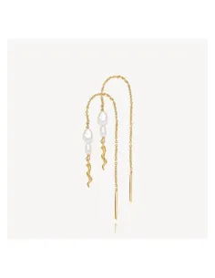 Sistie | Rosa Sølvforgyldt Ørekæde