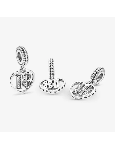 Pandora | 18-års Fødselsdag Charm med Vedhæng