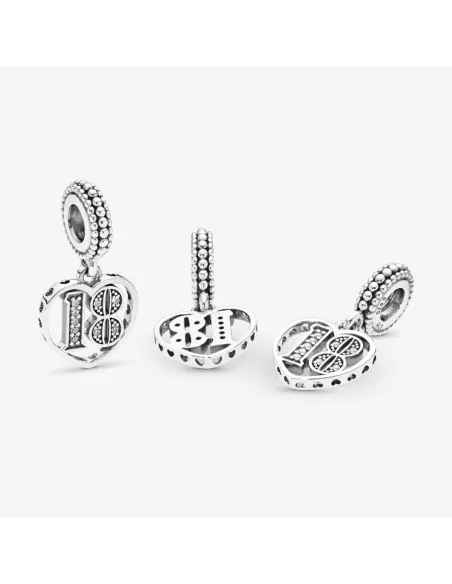 Pandora | 18-års Fødselsdag Charm med Vedhæng Pandora | 18-års Fødselsdag Charm med Vedhæng