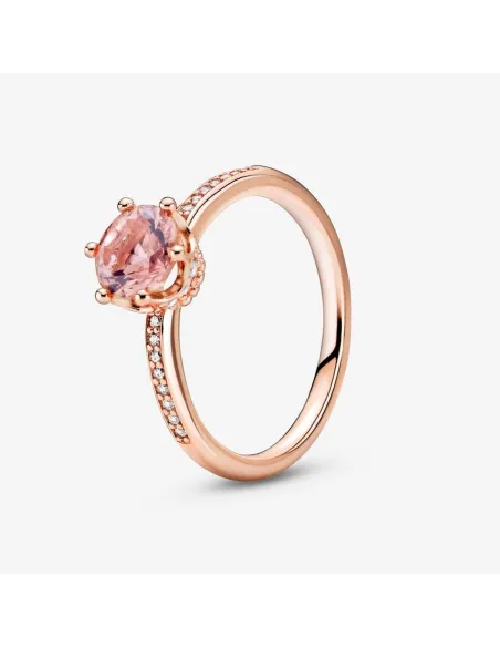 PANDORA | Rosa Funklende Krone Solitairering PANDORA | Rosa Funklende Krone Solitairering