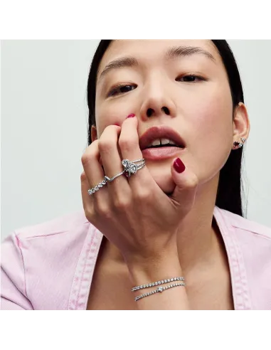 PANDORA | Ring med rødt hjerte