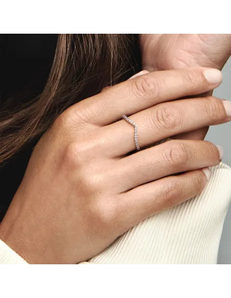 PANDORA | Funklende Wishbone Ring PANDORA | Funklende Wishbone Ring
