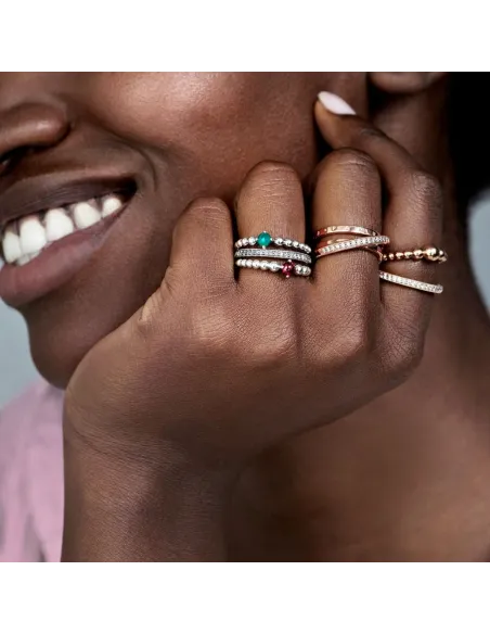 PANDORA | Funklen & Hjerter Ring