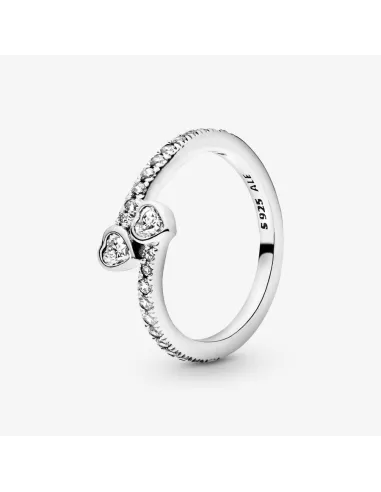 PANDORA | Two Sparkling Hearts Ring