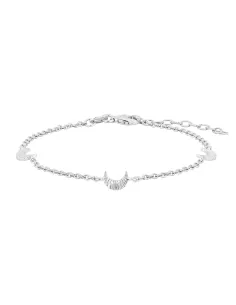 NORDAHL JEWELLERY | Rhd. sølv armbånd måne ACTOR52