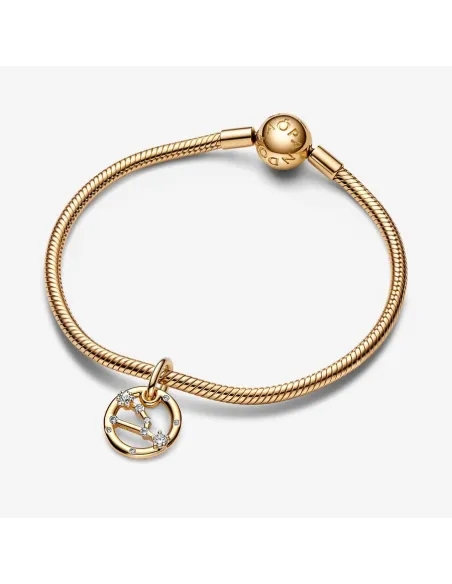 PANDORA Sagittarius Zodiac Charm med Vedhæng | Udforsk Din Eventyrlyst