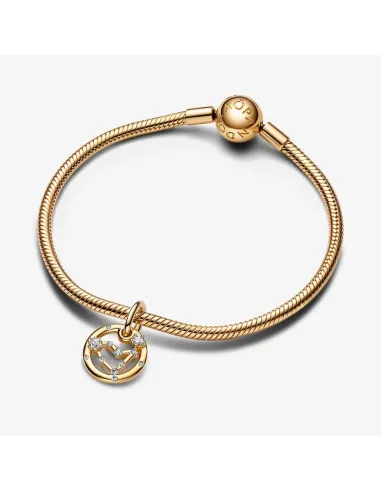 PANDORA Sagittarius Zodiac Charm med Vedhæng | Udforsk Din Eventyrlyst
