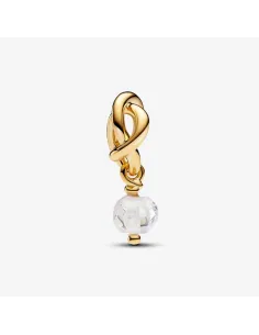 PANDORA | April Facetteret Klar Evighedscirkel Charm med vedhæng 2