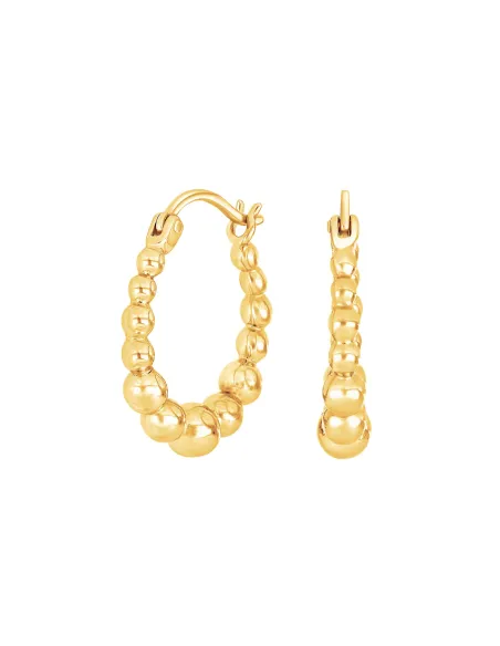 NORDAHL JEWELLERY | Forgyldt sølv creoler MAMBO52