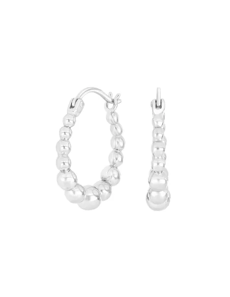 MAMBO52 creoler i rhodineret sølv | Nordahl Jewellery