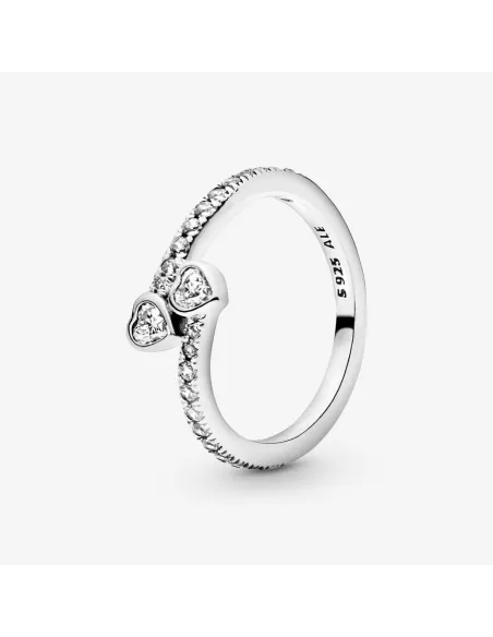 PANDORA | Two Sparkling Hearts Ring PANDORA | Two Sparkling Hearts Ring