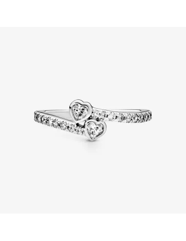 PANDORA | Two Sparkling Hearts Ring