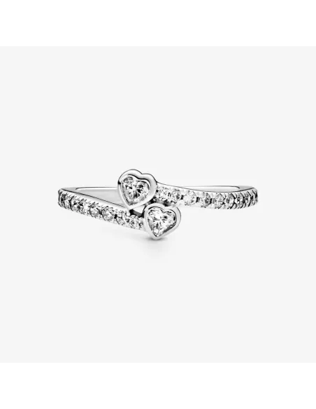 PANDORA | Two Sparkling Hearts Ring PANDORA | Two Sparkling Hearts Ring