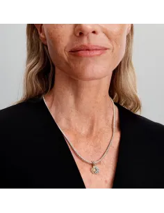 Pandora Todelt Sol & Måne Charm med vedhæng i guldbelagt halvsol og halvmåne 2