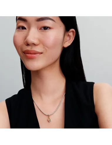 Nordstjerne Charm med 14 kt. guldbelægning og laboratoriedyrket diamant.