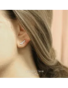 JOANLI NOR | Rhd. Sølv ørestikker EVANOR 11mm 2