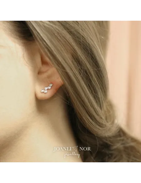JOANLI NOR | Rhd. Sølv ørestikker EVANOR 11mm