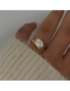 Lorien Ring – fortryllende ring med ferskvandsperle og havinspireret design. 2