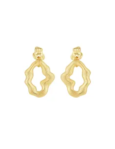 Nara Earrings – iøjnefaldende chunky ørestikker med havinspireret design.