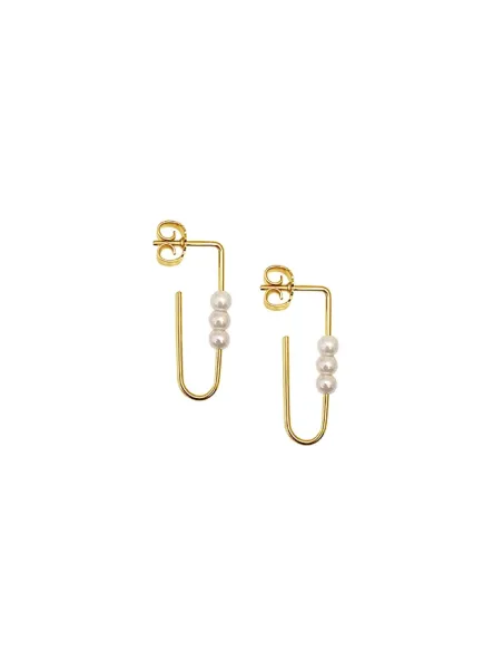 Heiring Ørering med 3 Perler – elegant og tidløs ørering med perler. Heiring Ørering med 3 Perler – elegant og tidløs ørering med perler.