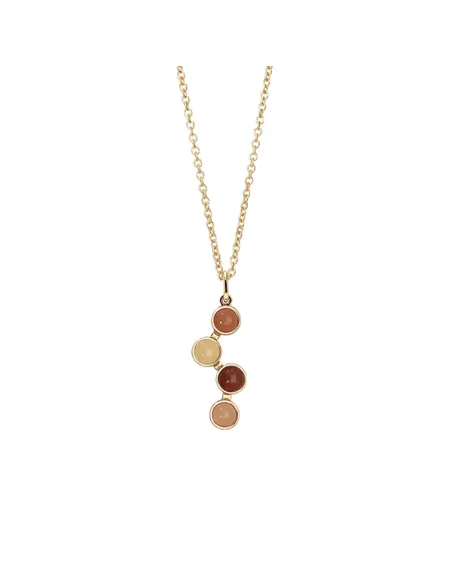 Heiring Horizon Pendant Red Mix – vedhæng med røde og varme sten, unikt look Heiring Horizon Pendant Red Mix – vedhæng med røde og varme sten, unikt look