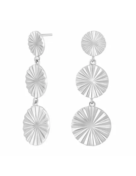 NORDAHL JEWELLERY | Rhd. sølv ørehængere cirkel ACTOR52