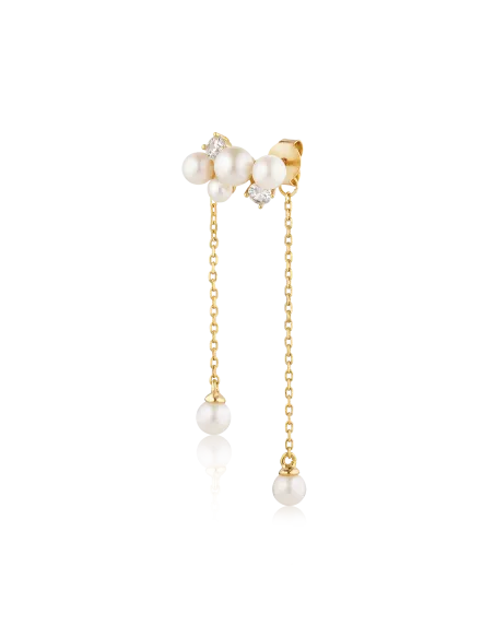 ALURA | 6 perler og zirkoner + 2 kæder ALURA | 6 perler og zirkoner + 2 kæder