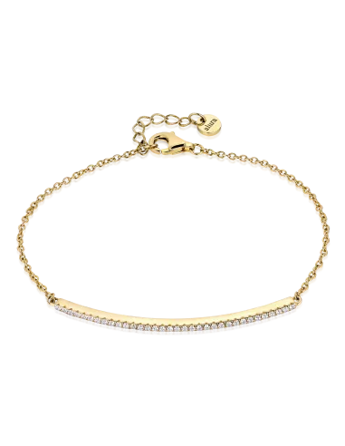 Grace Bracelet 02 – 18K guldbelagt sølvarmbånd med justerbar længde, 16+2 cm