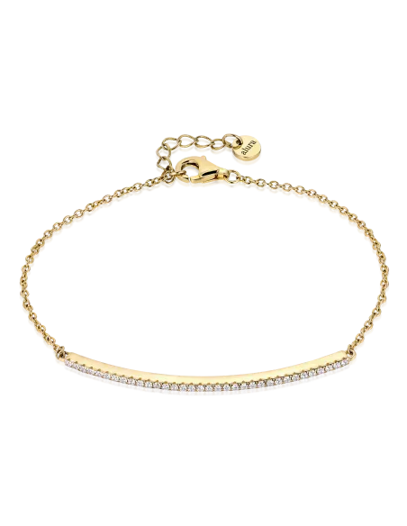 Grace Bracelet 02 – 18K guldbelagt sølvarmbånd med justerbar længde, 16+2 cm