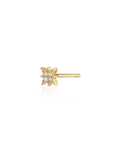 Venus Earstud 09 – 18K guldbelagt sølvørestik, 5,4 mm i diameter, inspireret af Venus