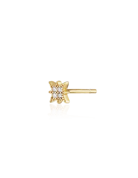 Venus Earstud 09 – 18K guldbelagt sølvørestik, 5,4 mm i diameter, inspireret af Venus