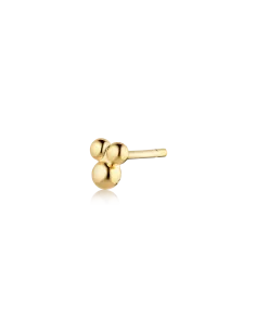 Eclipse Earstud 17 – 18K guldbelagt sølvørestik, 2,5 mm høj, minimalistisk design