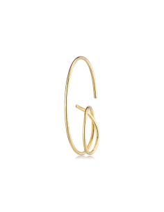 Grace Spiral 04 – 18K guldbelagt sølvørering, 2,5 cm høj og 2 cm bred, inspireret af Grace Kelly.