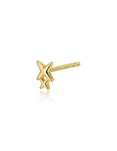 Grace Earstud 19 – 18K guldbelagt sølvørestik, 5,8 mm i diameter, inspireret af Grace Kelly.