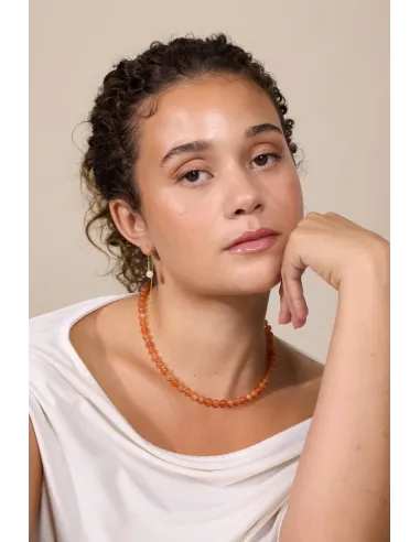 Soï | Orange Jade Halskæde