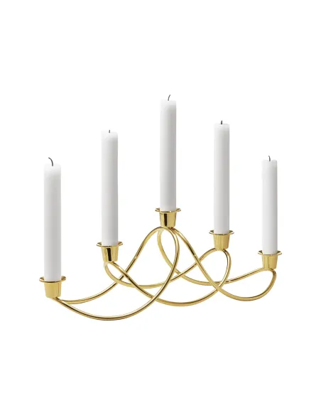 Harmony Lysestage – Elegant lysestage i rustfrit stål, poleret finish, plads til fem stearinlys. Harmony Lysestage – Elegant lysestage i rustfrit stål, poleret finish, plads til fem stearinlys.