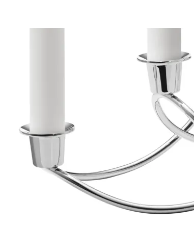 Harmony Lysestage – Elegant lysestage i rustfrit stål, poleret finish, plads til fem stearinlys.