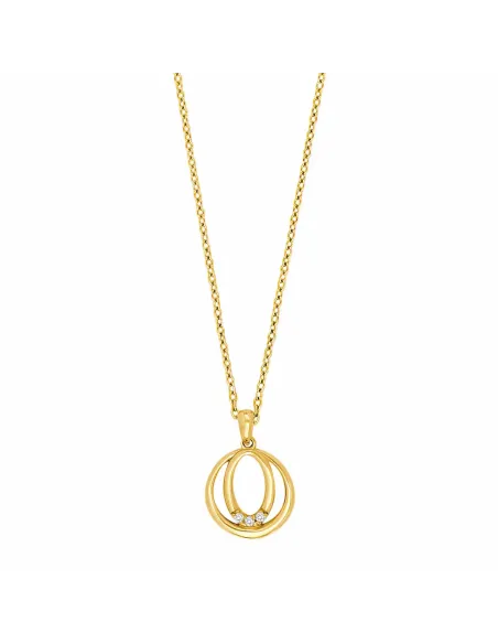 SIERSBØL | 14kt. guldvedhæng m. 0,015ct W/SI inkl. forg. kæde