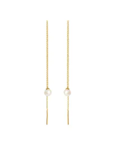 Susanne Friis Bjørner | Ørekæde m. Ferskvandsperle