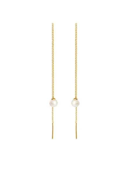 Susanne Friis Bjørner | Ørekæde m. Ferskvandsperle