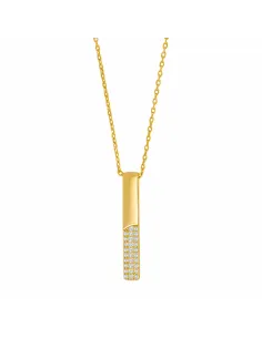 Forgyldt Sølv Halskæde Odinenor – 18K guldbelagt sølv med vedhæng.