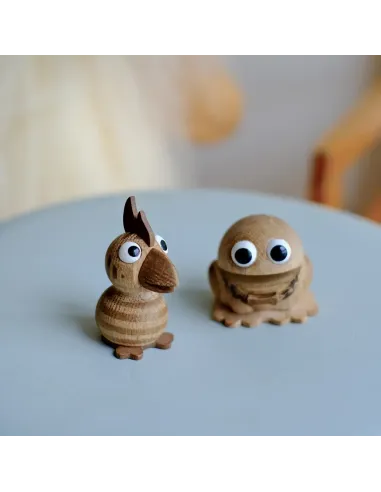 Træfigur, Kaj & Andrea Håndlavet træfigur fra den klassiske danske tv-serie